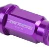 20pcs M12x1.5 Anodized 50mm Tuner Wheel Rim Locking Acorn Lug Nuts+Key Purple #2 small image