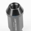 20pcs M12x1.5 Anodized 50mm Tuner Wheel Rim Locking Acorn Lug Nuts+Key Silver #4 small image