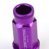 FOR CORVETTE/MALIBU/lMPALA 20X ACORN TUNER ALUMINUM WHEEL LUG NUTS+LOCK PURPLE