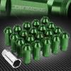 FOR DTS STS DEVILLE CTS 20 PCS M12 X 1.5 ALUMINUM 50MM LUG NUT+ADAPTER KEY GREEN #1 small image