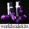 GODSPEED T-4 WHEEL RIM RACING LUG NUTS 50MM 20 PIECE W/LOCK M12 X 1.25 PURPLE A