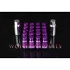 GODSPEED T-4 WHEEL RIM RACING LUG NUTS 50MM 20 PIECE W/LOCK M12 X 1.25 PURPLE A