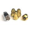 (4) 12x1.5 ACORN SPLINE LUG NUTS WHEELS RIMS LOCKS ANTI-THEFT W/KEY GOLD