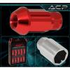 FOR SUZUKI M12x1.25 LOCKING LUG NUTS SPORT RACING HEAVY DUTY ALUMINUM SET RED