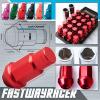 20 Pieces M12X 1.5MM Red Aluminum Lug Nut RIM 12X1.5MM Wheel Nuts W/ Locking Key #1 small image