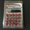 Red 12x1.5 Steel lug nuts &amp; lock 20 pcs honda acura toyota civic integra supra