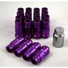 NNR PERFORMANCE EXTENDED STEEL LUG NUTS W/LOCK FOR HONDA AND ACURA 12X1.5 PURPLE