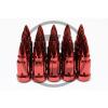 Z RACING BULLET RED STEEL LUG NUTS 12X1.5MM EXTENDED KEY TUNER CLOSED #2 small image
