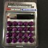 Purple 12x1.5 Steel lug nuts &amp; lock 20 honda acura toyota civic integra supra