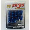 MUTEKI LOCK SR35 WHEELS LUG NUTS 12X1.5 M12 1.5 ACORN RIMS CLOSE END 20 BLUE H #1 small image