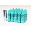 Z RACING TIFFANY BLUE SPIKE STEEL LUG NUTS 12X1.5MM OPEN EXTENDED KEY TUNER #2 small image