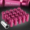 20 PCS M12 X 1.5 ALUMINUM 50MM LUG NUT/WHEEL LOCK+ADAPTER KEY PINK