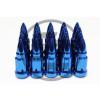 Z RACING BULLET BLUE STEEL LUG NUTS 12X1.5MM EXTENDED KEY TUNER CLOSED