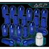 For Hyundai 12X1.5 Locking Lug Nuts Racing Aluminum Tuner Wheel 20Pc Kit Blue #1 small image