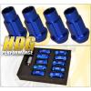 FOR TOYOTA M12X1.5 LOCKING LUG NUTS SPORT RACING HEAVY DUTY ALUMINUM SET BLUE #2 small image