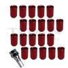 20 Piece Red Chrome Tuner Lugs Nuts | 7/16&#034; Hex Lugs | Key Included #1 small image