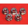 5pcs Titanium/Ti M10 x 1.5 Pitch Sprocket Flange Lock Nut - Honda Suzuki Yamaha