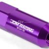 20X RACING RIM EXTENDED ACORN TUNER  WHEEL LOCK LUG NUTS+1X ADAPTER KEY PURPLE #2 small image