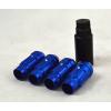 NNR LUG NUT LOCK SET STEEL BLUE WITH KEY 12X1.25 NNR-LN-WLS12125BL #1 small image