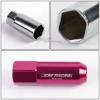 20 PCS T-6061 ALUMINUM PINK M12X1.5 EXTENDED WHEEL/RIM LUG NUTS KEY KIT