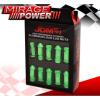 (20 PIECES) UNIVERSAL M12x1.25 ALUMINUM TUNER WHEEL LUG NUTS GREEN + LOCKING KEY