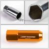 FOR CAMRY/CELICA/COROLLA 20X EXTENDED ACORN TUNER WHEEL LUG NUTS+LOCK+KEY ORANGE #5 small image