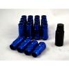 NNR PERFORMANCE EXTENDED LUG NUT SET W/LOCK FITS NISSAN/DATSUN 12X1.25 BLUE