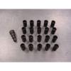 12x1.5 Steel Lug Nuts 20 Piece Set Lock Key Black Tuner Lugs Open End Ford Chevy #3 small image