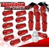 FOR NISSAN M12x1.25 LOCKING LUG NUTS WHEELS ALUMINUM 20 PIECES SET RED