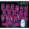 UNIVERSAL M12x1.25 LOCKING LUG NUTS 20 PIECES AUTOX TUNER WHEEL PACKAGE PURPLE