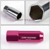 FOR CORVETTE MALIBU IMPALA 20 PCS M12 X 1.5 60MM LUG NUT+ADAPTER KEY PINK