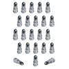 (23) 1/2&#034; Chrome Lug Nuts Bullet Bulge Style Jeep Wrangler TJ YJ XJ KJ KK ZJ MJ