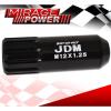 FOR INFINITI M12x1.25MM LOCKING LUG NUTS CAR AUTO 60MM EXTENDED ALUMINUM BLACK #4 small image