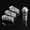 NRG ANODIZED ALUMINUM OPEN END TUNER WHEEL RIM LUG NUTS LOCK M12x1.25 SILVER 4PC #1 small image