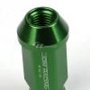 FOR DTS/STS/DEVILLE/CTS 20X RIM ACORN TUNER ALUMINUM WHEEL LUG NUTS+LOCK GREEN