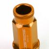 FOR CAMRY/CELICA/COROLLA 20X ACORN TUNER ALUMINUM WHEEL LUG NUTS+LOCK+KEY ORANGE