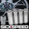 SICKSPEED 4 PC POLISHED CAPPED ALUMINUM LOCKING LUG NUTS WHEELS 12X1.25 L15