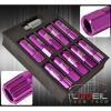FOR NISSAN 12x1.25MM LOCKING LUG NUTS OPEN END EXTENDED 20 PIECES+KEY KIT PURPLE #2 small image