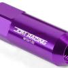 FOR DTS STS DEVILLE 20 PCS M12 X 1.5 ALUMINUM 60MM LUG NUT+ADAPTER KEY PURPLE