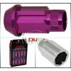 UNIVERSAL M12X1.5MM LOCKING LUG NUTS ROAD RACE TALL EXTENDED WHEEL RIMS PURPLE #3 small image