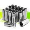 20 X M12 X 1.5 EXTENDED ALUMINUM LUG NUT+ADAPTER KEY DTS STS DEVILLE CTS SILVER #1 small image