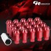 FOR DTS/STS/DEVILLE/CTS 20X RIM ACORN TUNER ALUMINUM WHEEL LUG NUTS+LOCK+KEY RED #1 small image