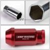 FOR DTS/STS/DEVILLE/CTS 20X RIM ACORN TUNER ALUMINUM WHEEL LUG NUTS+LOCK+KEY RED #5 small image