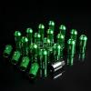 NRG ANODIZED ALUMINUM OPEN END TUNER WHEEL LUG NUTS LOCK M12x1.5 GREEN 20 PC+KEY #1 small image