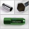 20pcs M12x1.5 Anodized 60mm Tuner Wheel Rim Acorn Lug Nuts Camry/Celica Green #5 small image