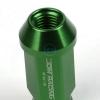 20pcs M12x1.5 Anodized 50mm Tuner Wheel Rim Locking Acorn Lug Nuts+Key Green #4 small image