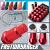20 Pieces 1.5MM Red Aluminum Lug Nut Wheel Nut Nuts W/ Locking Key Closed Ended #1 small image