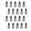 (20) 1/2&#034; Chrome Lug Nuts | Acorn Bullet Bulge Style | fits ALL 1/2-20 Jeeps