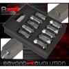 For Toyota 12Mmx1.5Mm Locking Lug Nuts Car Open Extended Aluminum Kit Gunmetal