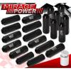 FOR DODGE M12x1.5MM LOCKING LUG NUTS CAR AUTO 60MM EXTENDED ALUMINUM KIT BLACK #1 small image